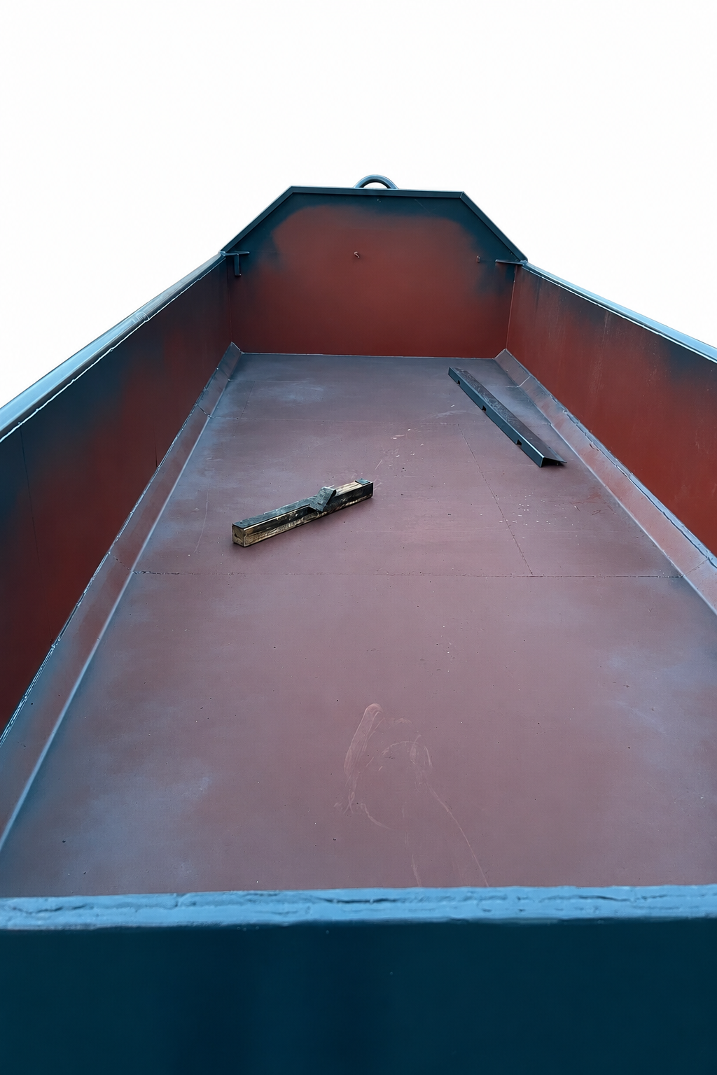 Abrollcontainer - 12 cbm mit überfahrbarer Pendelklappe