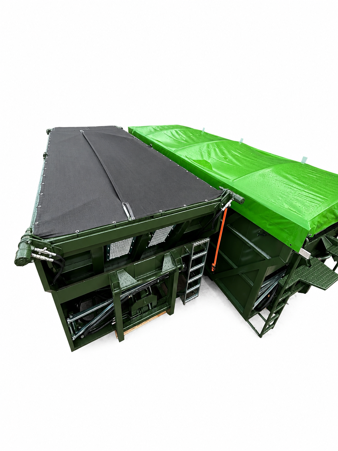 Abschiebecontainer - 38 cbm mit hydraulischer Abdeckung
